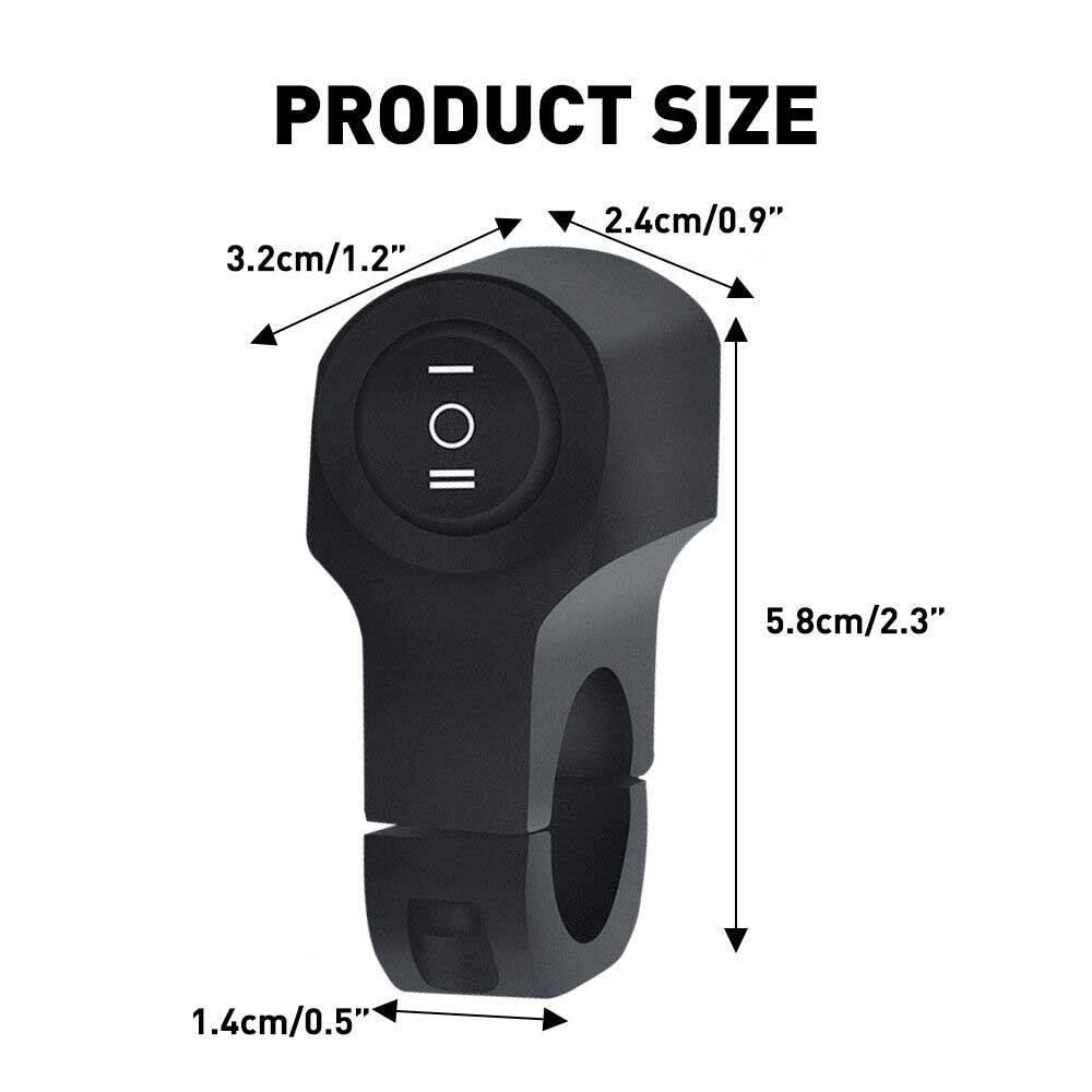 Single pole (two-way) handlebar switch