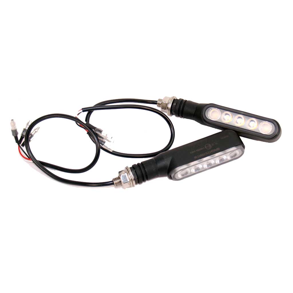 Pair of LED indicators with built in flasher units for Motorcycle use