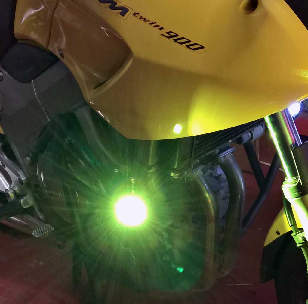 Yellow slip-on cover set for Brightstar Darkbuster DB5 & DB6 Motorcycle Auxiliary Lights