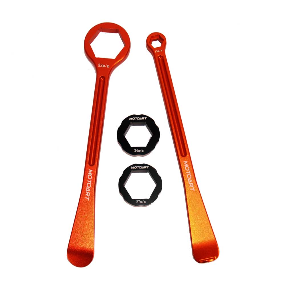 Tyre Lever/Spanner Set - 10/13/24/27/32 mm
