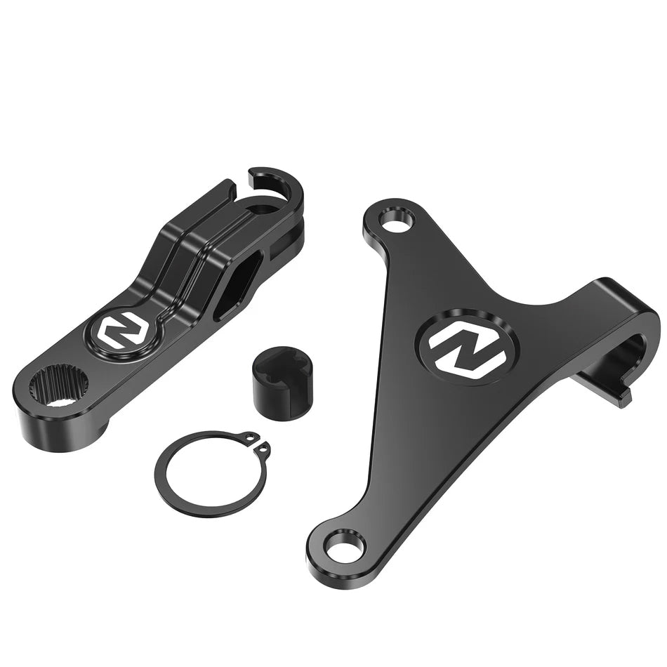 Clutch arm extension bracket for Yamaha Tenere 700 - black