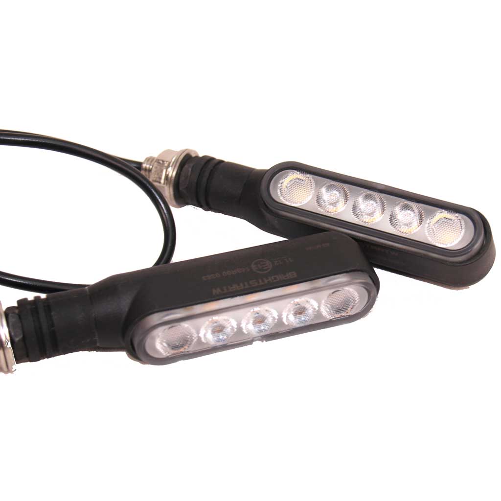 Pair of LED indicators with built in flasher units for Motorcycle use
