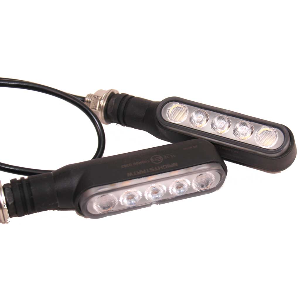 Pair of LED indicators with built in flasher units for Motorcycle use ...