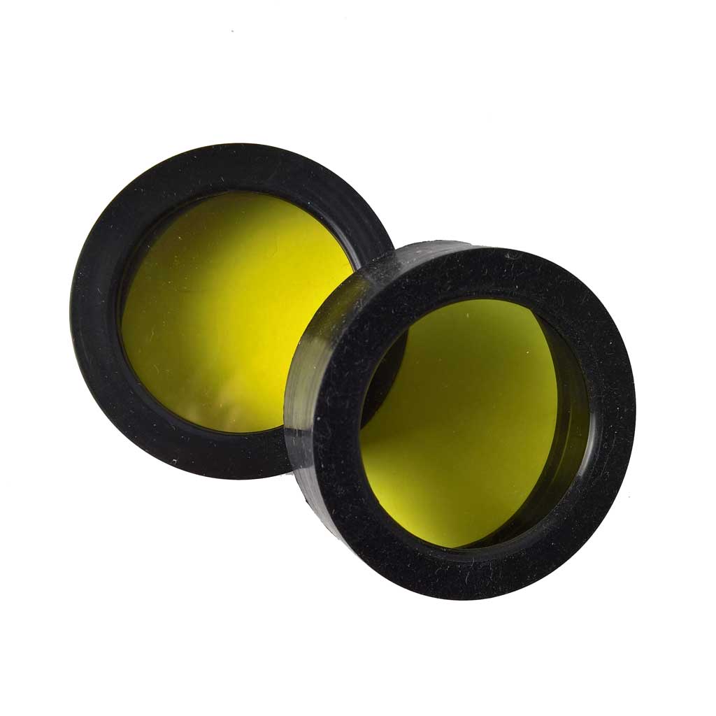 Yellow slip-on cover set for Brightstar Darkbuster DB5 & DB6 Motorcycle Auxiliary Lights