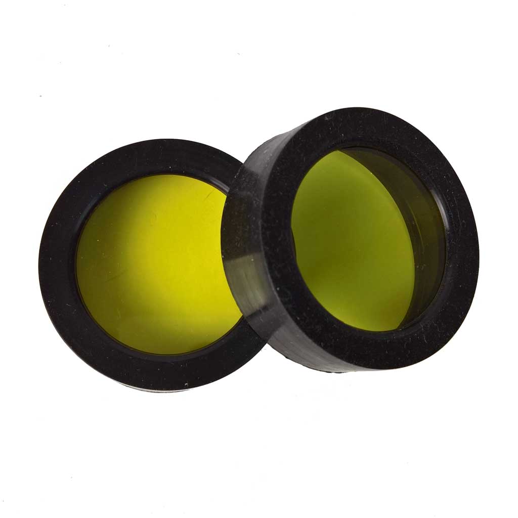 Yellow slip-on cover set for Brightstar Darkbuster DB5 & DB6 Motorcycle Auxiliary Lights