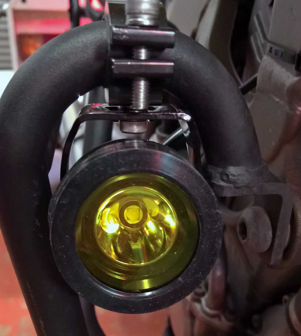 Yellow slip-on cover set for Brightstar Darkbuster DB5 & DB6 Motorcycle Auxiliary Lights