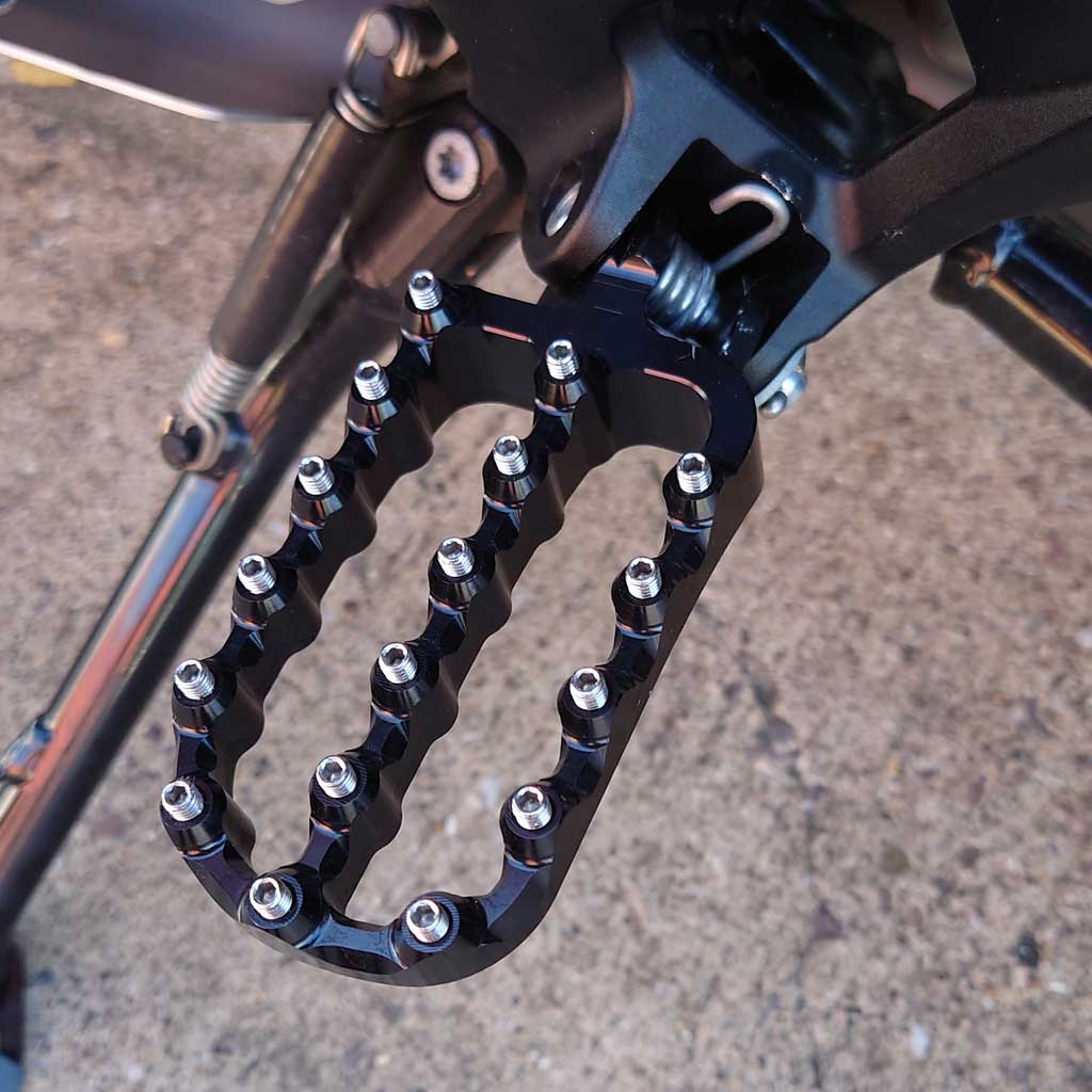 Alloy foot peg set for various KTM models