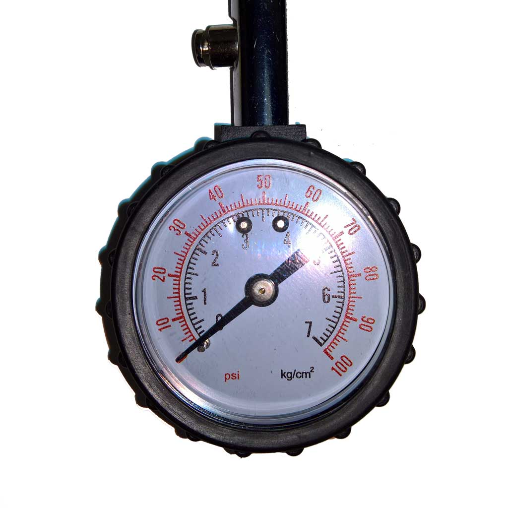 7 Bar/100 psi tyre pressure gauge