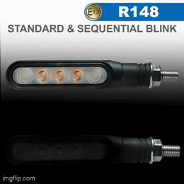 Pair of LED indicators with built in flasher units for Motorcycle use