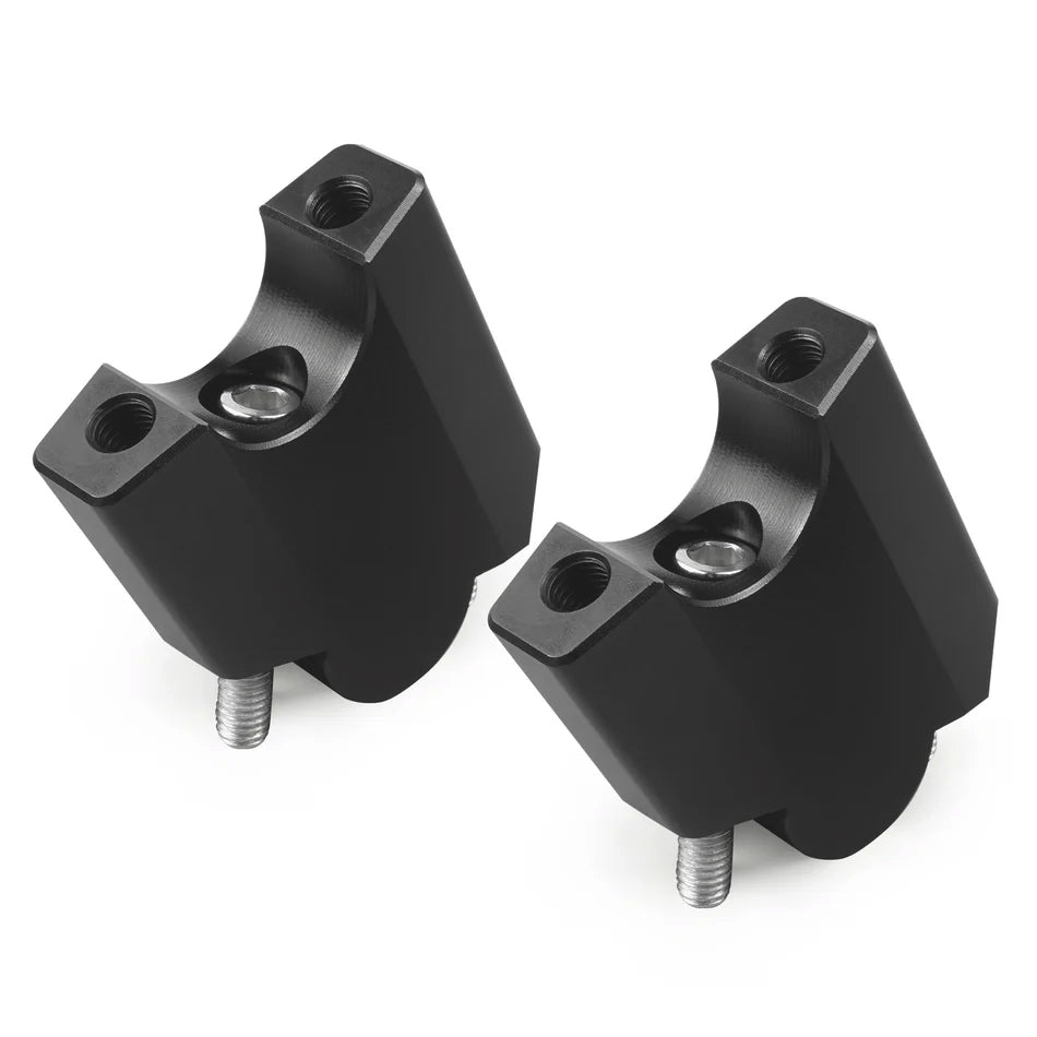 50 mm Angled handlebar riser set for Yamaha Tenere 700 - black