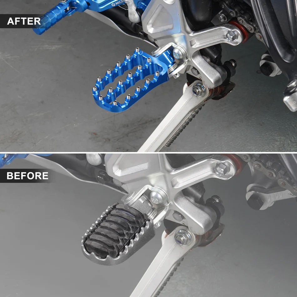 Wide footpeg set for Yamaha Tenere 700 - black