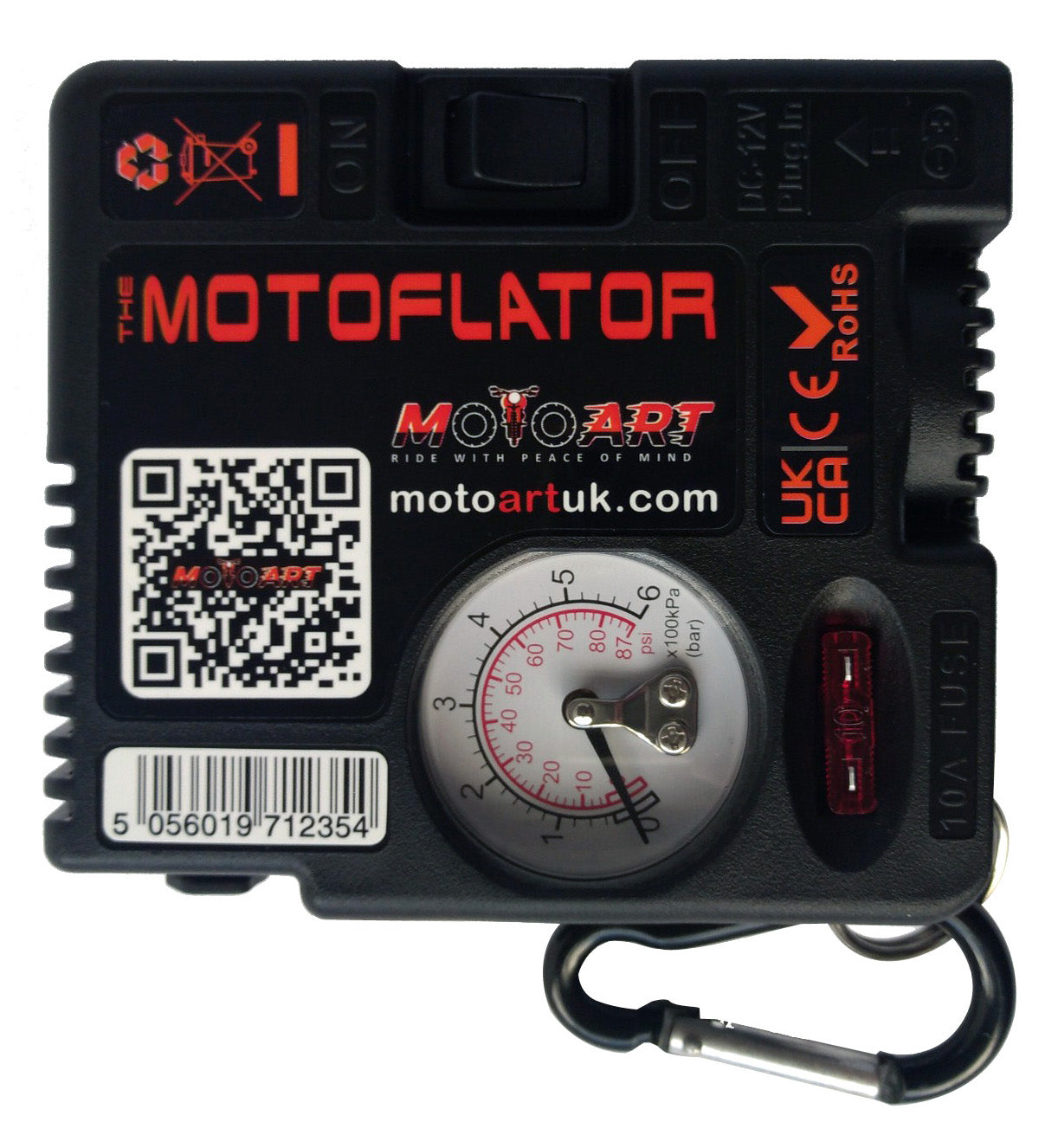 Motorcycle tyre outlet pump 12v